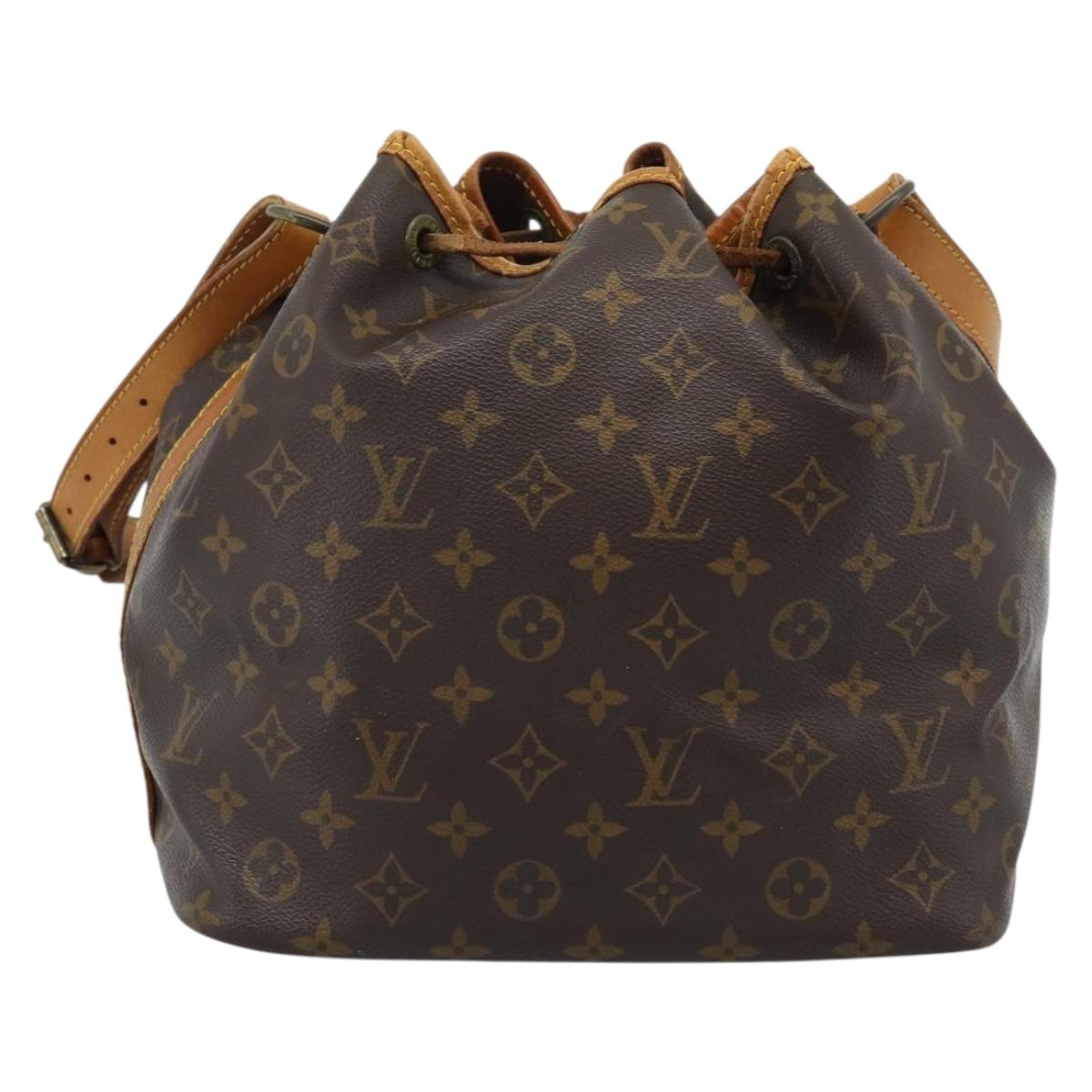 LOUIS VUITTON Monogram Petit Noe Shoulder Bag M42226 LV Auth 180737