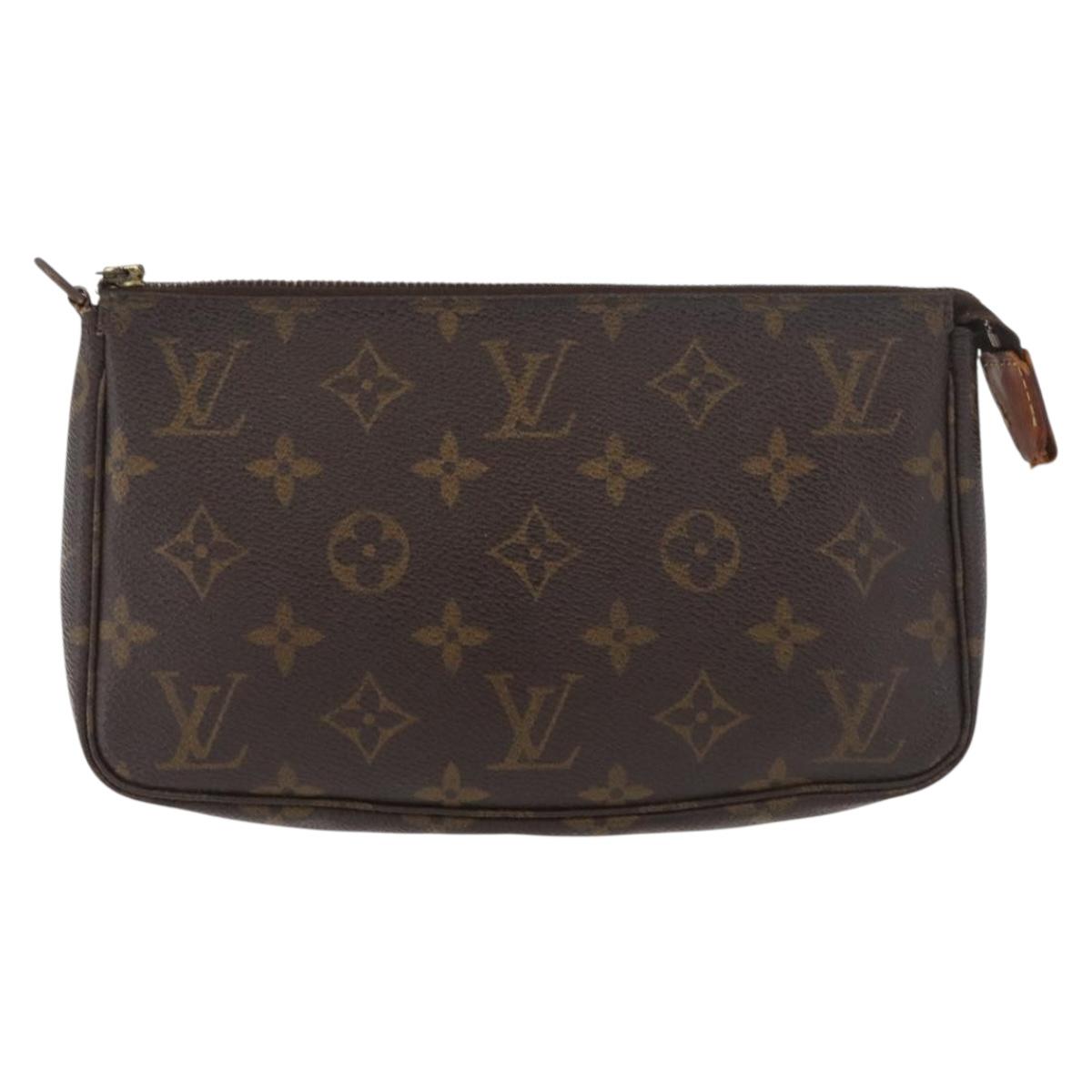LOUIS VUITTON Monogram Pochette Accessoires Pouch M51980 LV Auth 180741