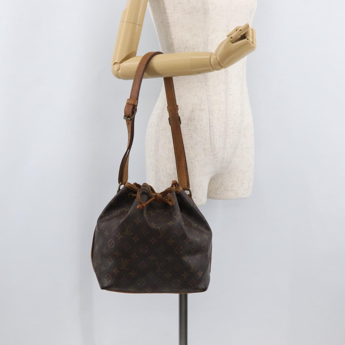 LOUIS VUITTON Monogram Petit Noe Shoulder Bag M42226 LV Auth 180742