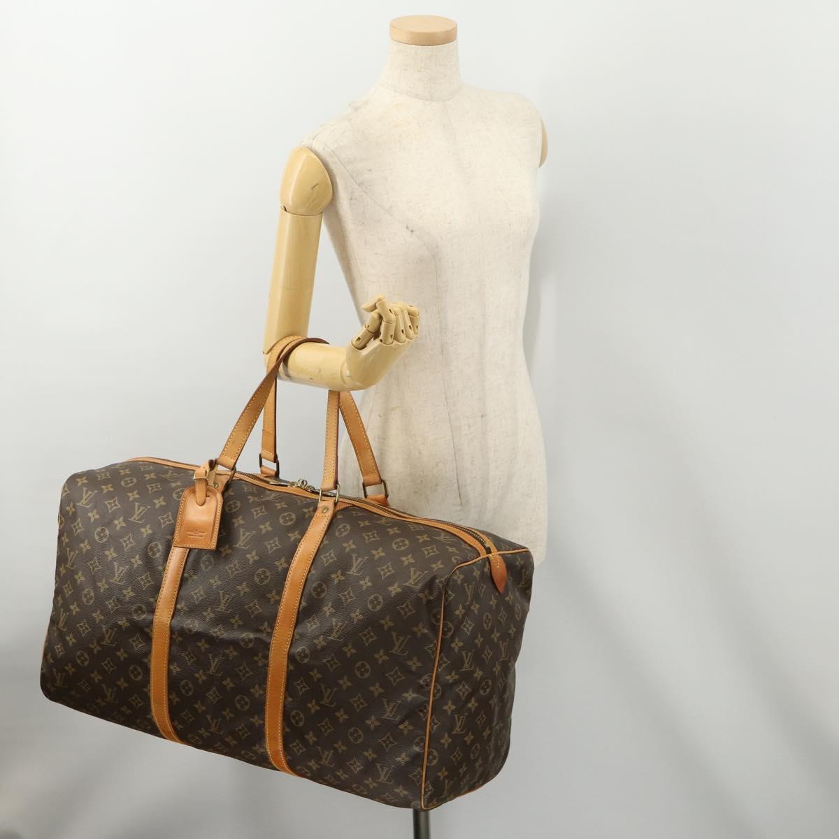 LOUIS VUITTON Monogram Sac Souple 55 Boston Bag M41622 LV Auth 180744A