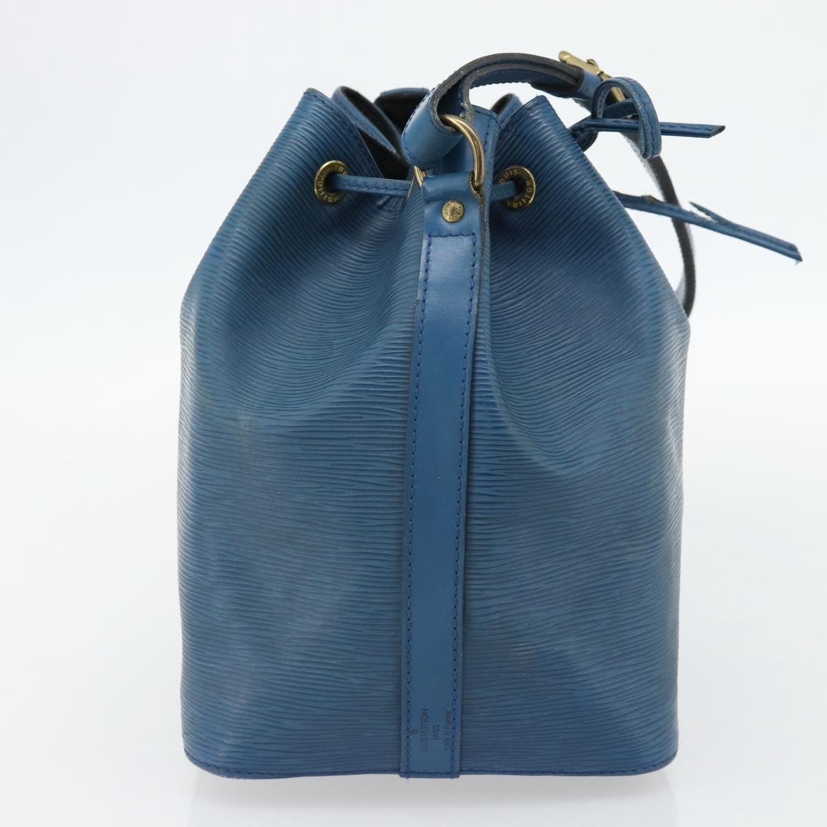 LOUIS VUITTON Epi Petit Noe Shoulder Bag Blue M44105 LV Auth 180748