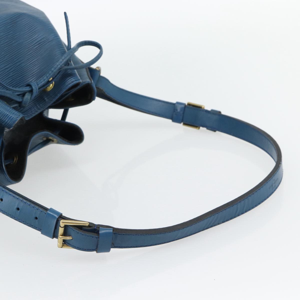 LOUIS VUITTON Epi Petit Noe Shoulder Bag Blue M44105 LV Auth 180748