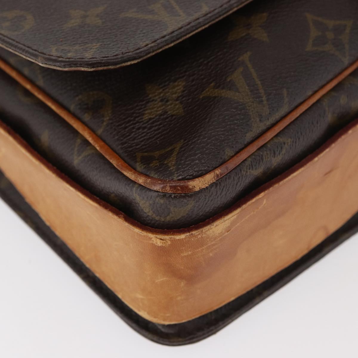 LOUIS VUITTON Monogram Cartouchiere GM Shoulder Bag M51252 LV Auth 180759
