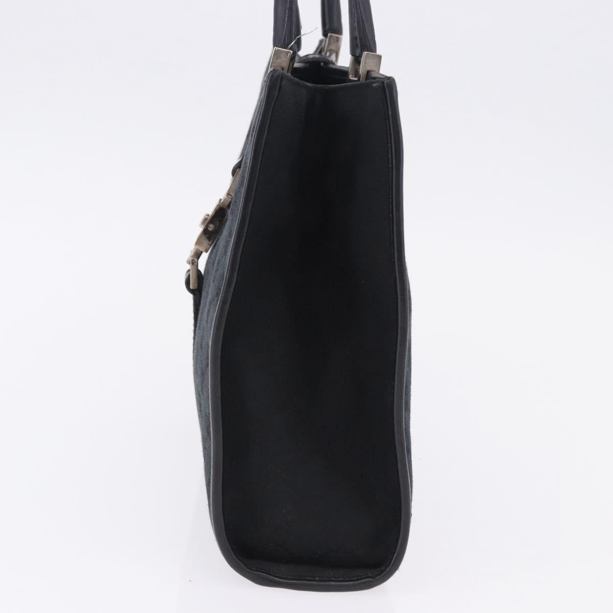 GUCCI GG Canvas Jackie Hand Bag Black Gold 002 1065 Auth 180760