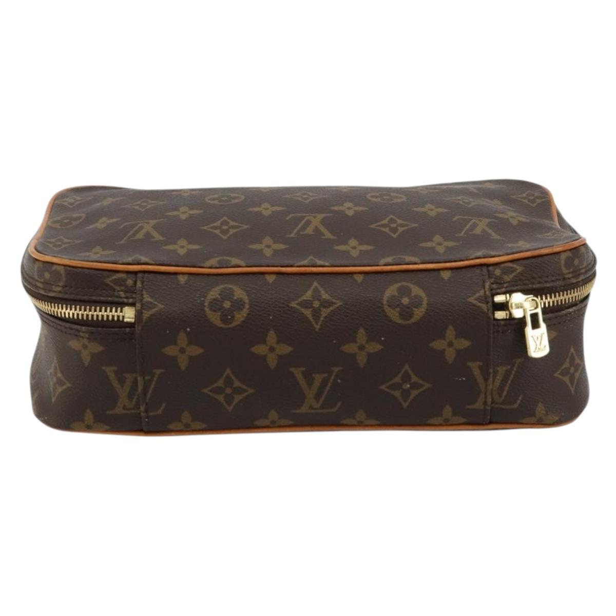 LOUIS VUITTON Monogram Trousse Boite Cosmetic Pouch M47640 LV Auth 180761