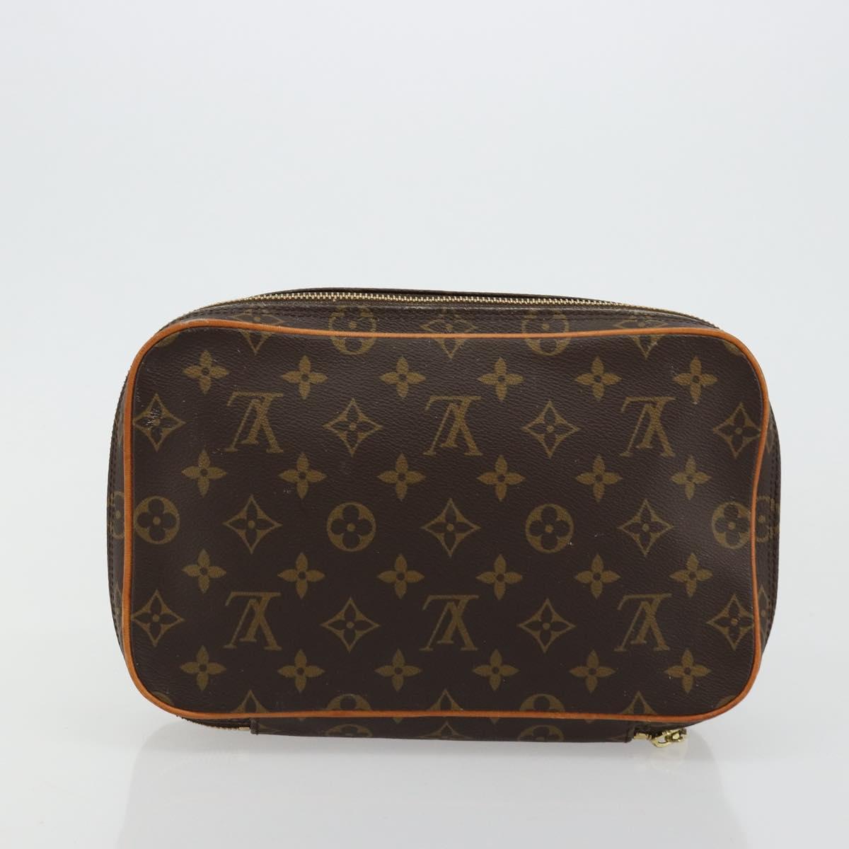 LOUIS VUITTON Monogram Trousse Boite Cosmetic Pouch M47640 LV Auth 180761