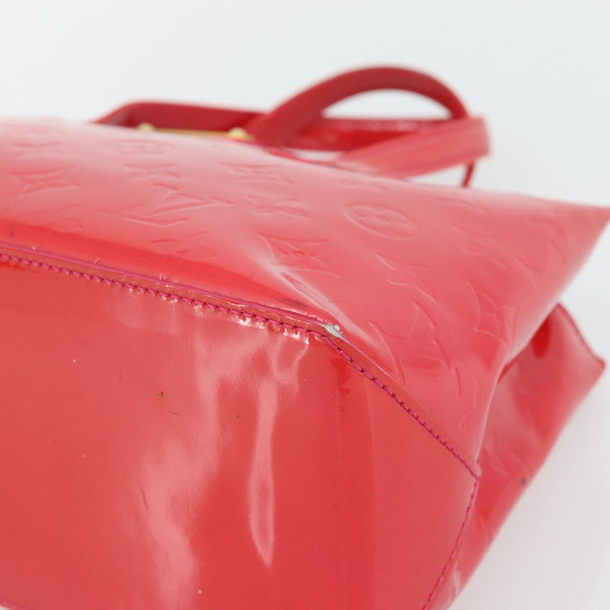 LOUIS VUITTON Monogram Vernis Wilshire PM Hand Bag Rose Pop M93643 Auth 180764A