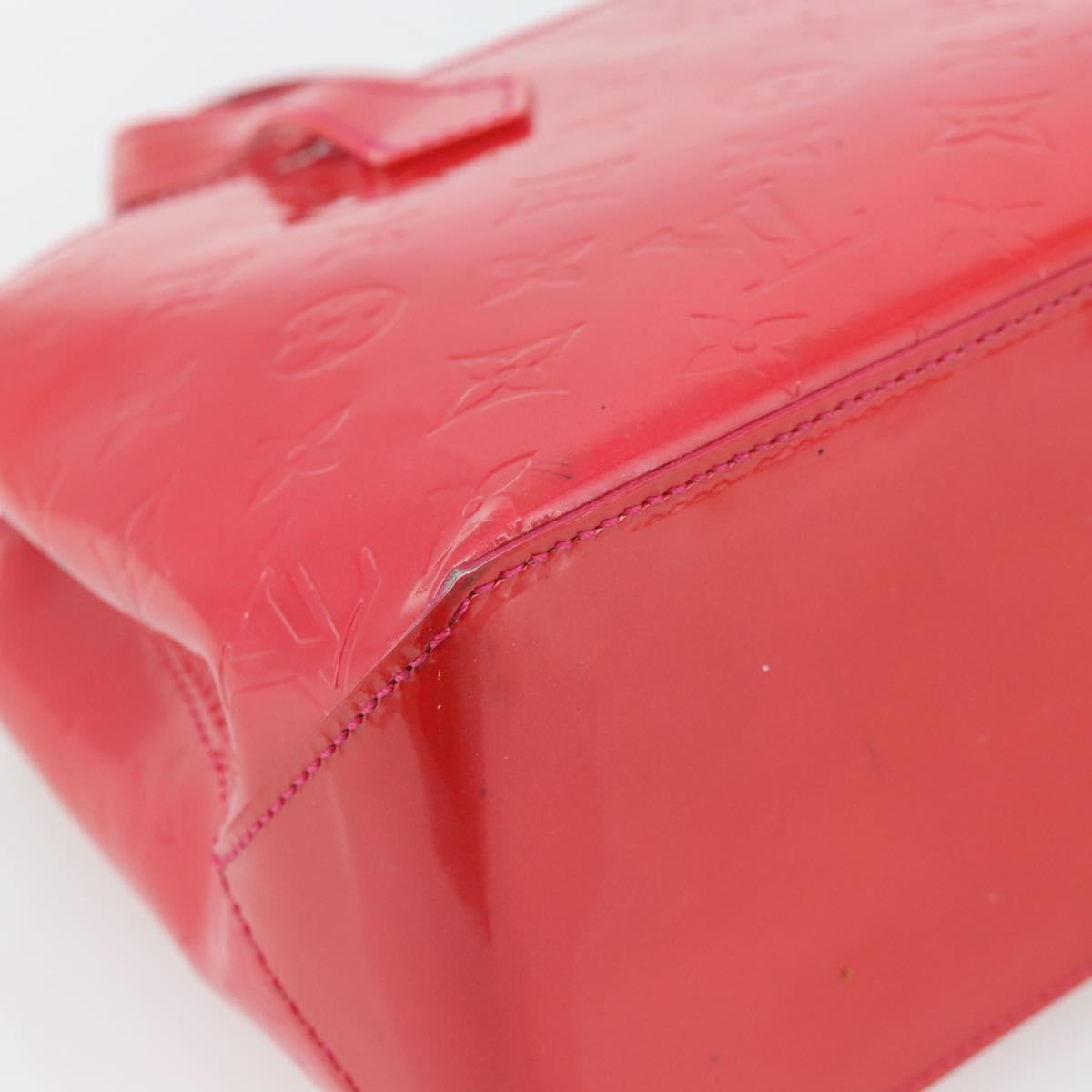 LOUIS VUITTON Monogram Vernis Wilshire PM Hand Bag Rose Pop M93643 Auth 180764A