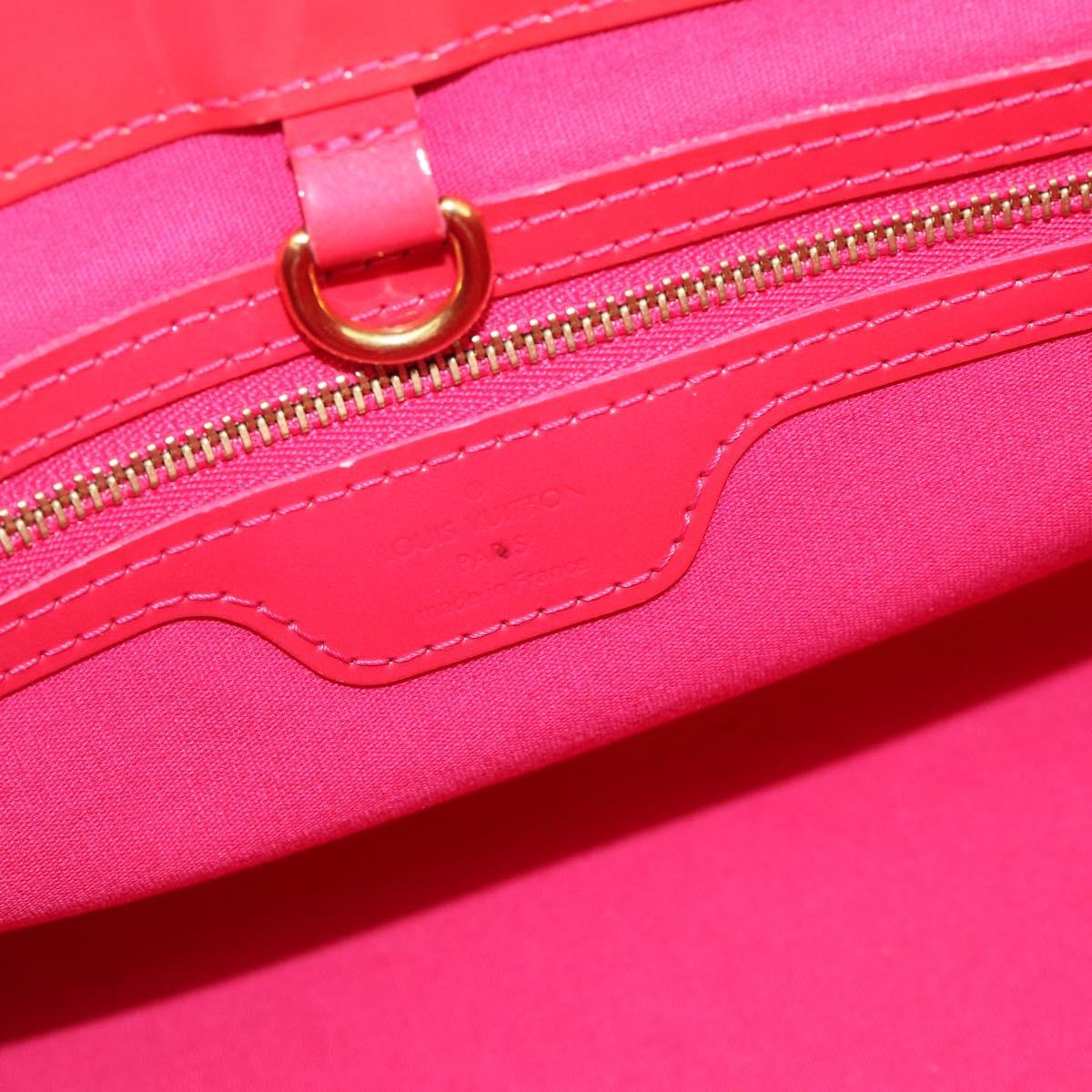 LOUIS VUITTON Monogram Vernis Wilshire PM Hand Bag Rose Pop M93643 Auth 180764A