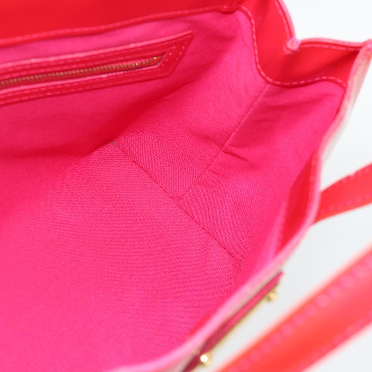 LOUIS VUITTON Monogram Vernis Wilshire PM Hand Bag Rose Pop M93643 Auth 180764A
