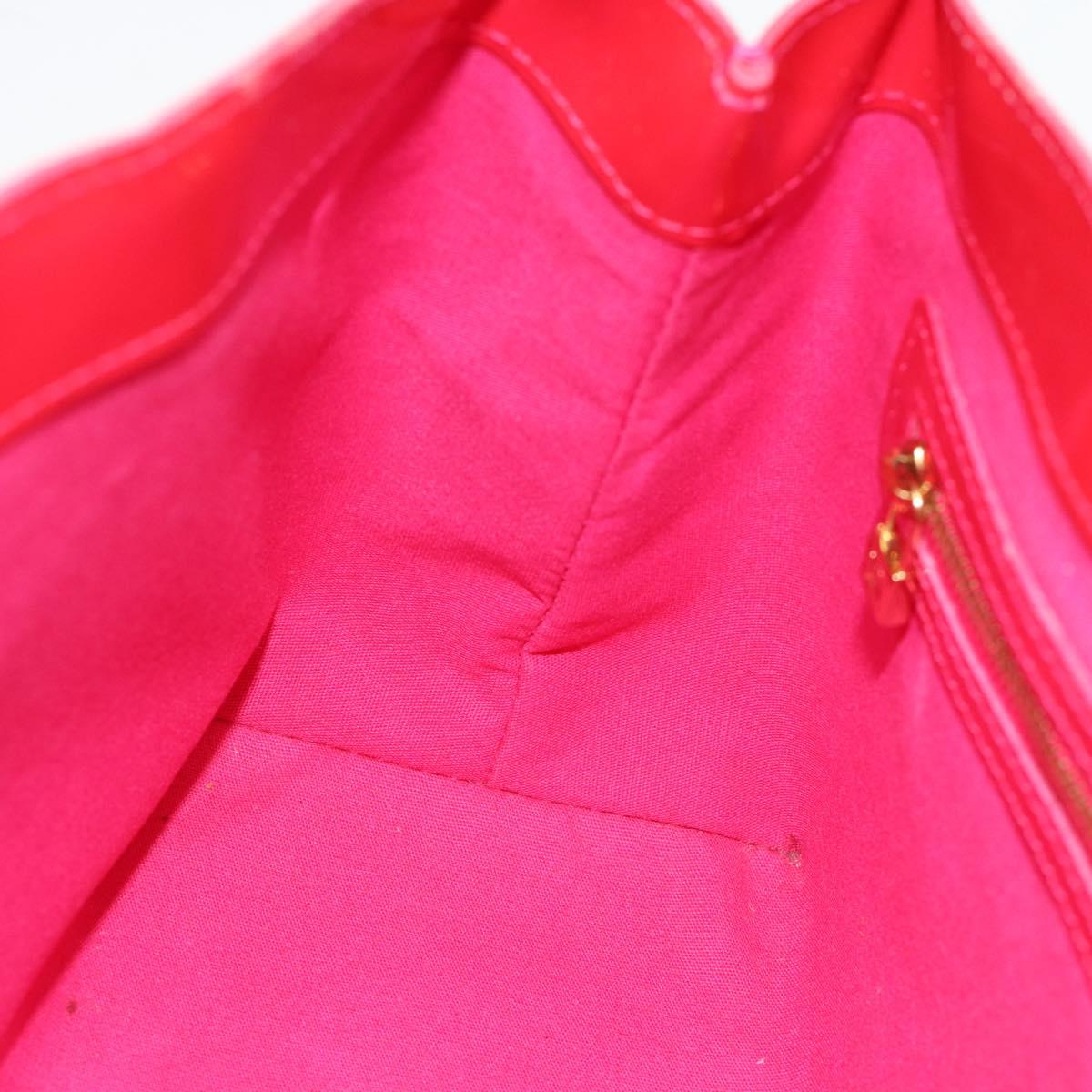 LOUIS VUITTON Monogram Vernis Wilshire PM Hand Bag Rose Pop M93643 Auth 180764A