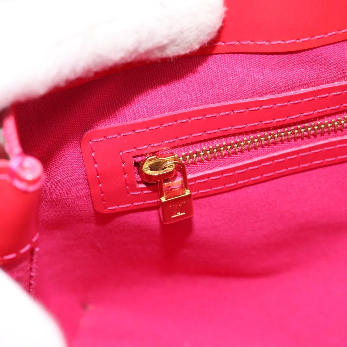 LOUIS VUITTON Monogram Vernis Wilshire PM Hand Bag Rose Pop M93643 Auth 180764A