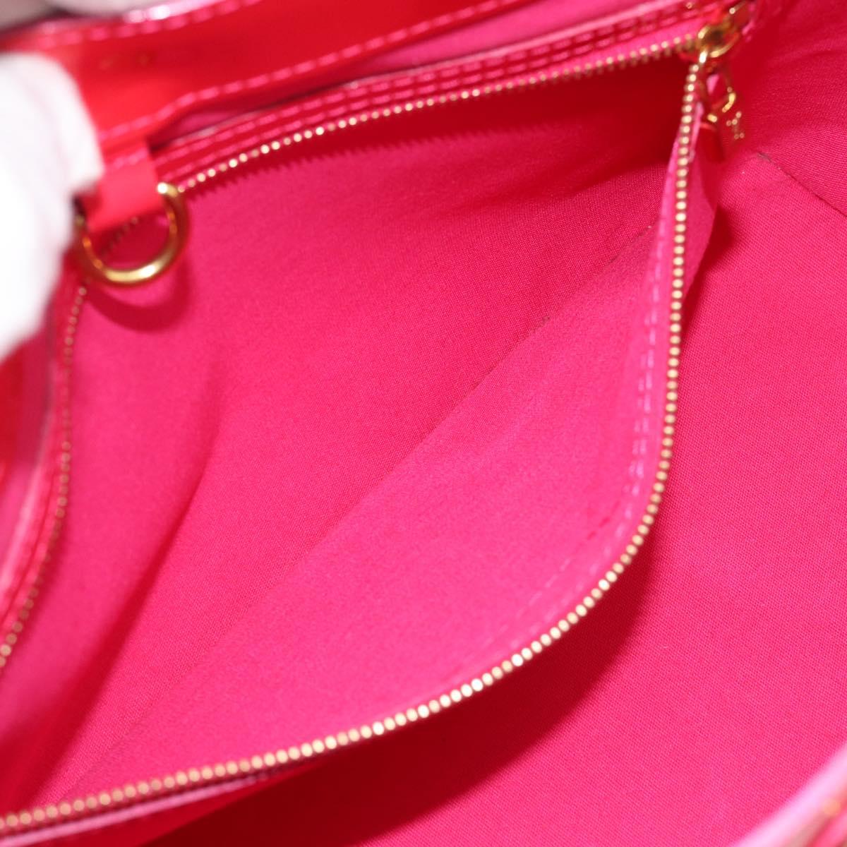 LOUIS VUITTON Monogram Vernis Wilshire PM Hand Bag Rose Pop M93643 Auth 180764A