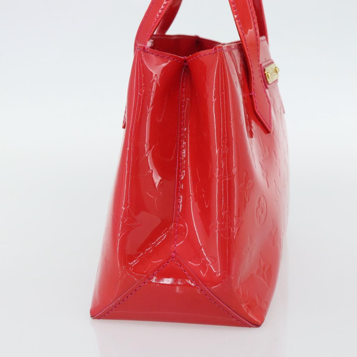 LOUIS VUITTON Monogram Vernis Wilshire PM Hand Bag Rose Pop M93643 Auth 180764A