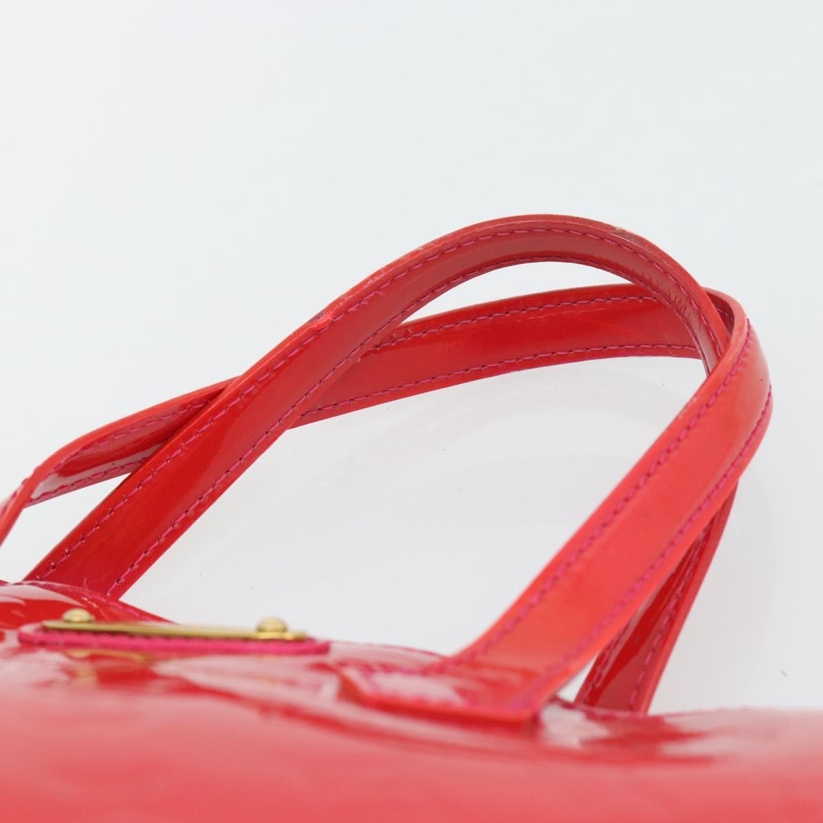 LOUIS VUITTON Monogram Vernis Wilshire PM Hand Bag Rose Pop M93643 Auth 180764A