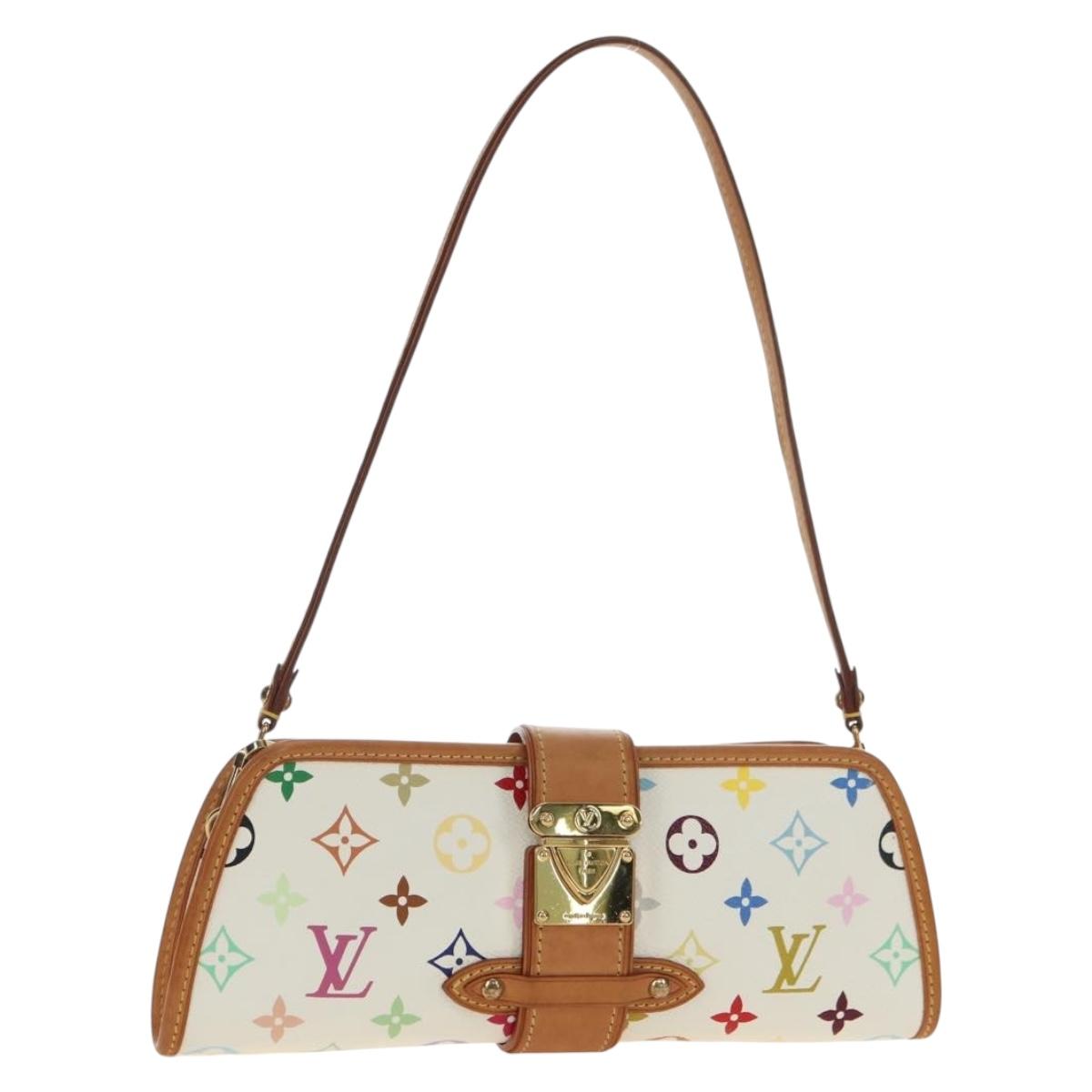 LOUIS VUITTON Monogram Multicolor Shirley Bag White M40049 LV Auth 180765SAV