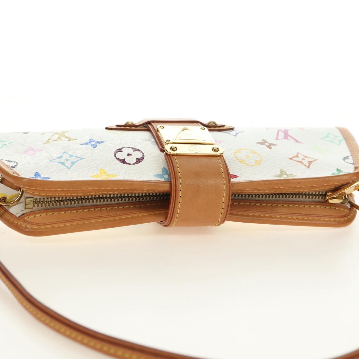 LOUIS VUITTON Monogram Multicolor Shirley Bag White M40049 LV Auth 180765SAV