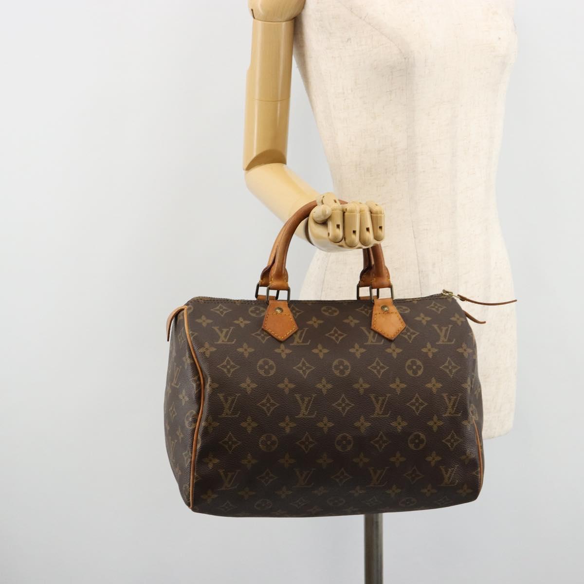 LOUIS VUITTON Monogram Speedy 30 Hand Bag M41526 LV Auth 180769A