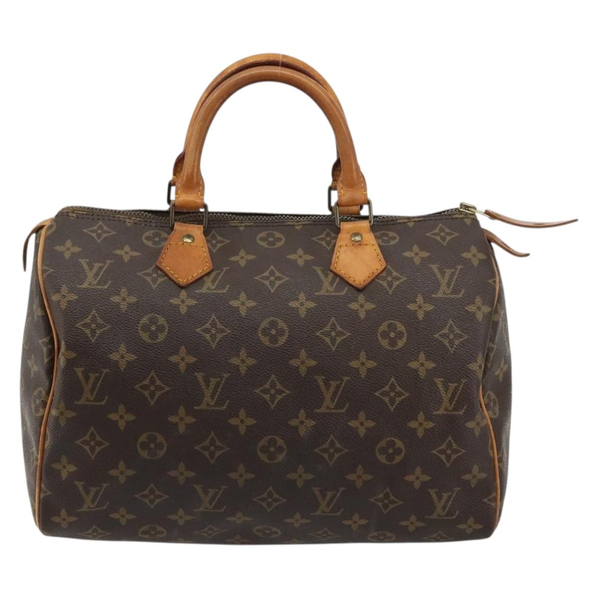 LOUIS VUITTON Monogram Speedy 30 Hand Bag M41526 LV Auth 180769A