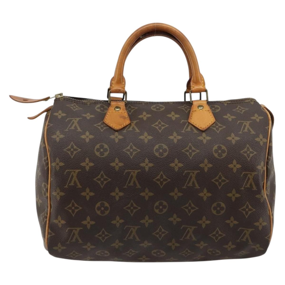 LOUIS VUITTON Monogram Speedy 30 Hand Bag M41526 LV Auth 180769A