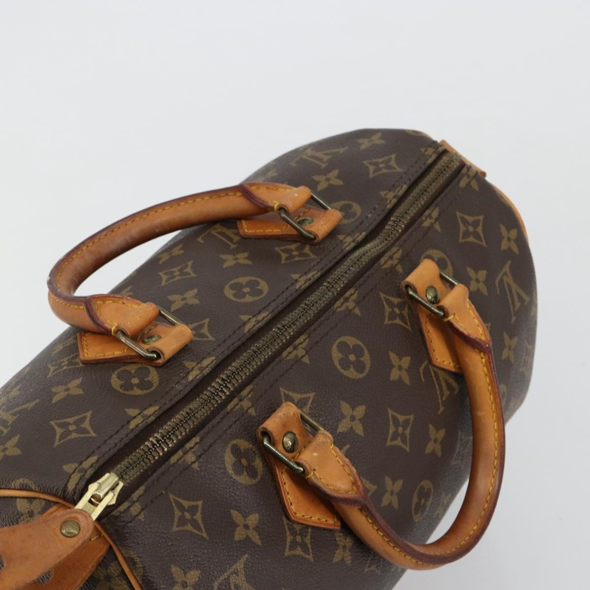 LOUIS VUITTON Monogram Speedy 30 Hand Bag M41526 LV Auth 180769A