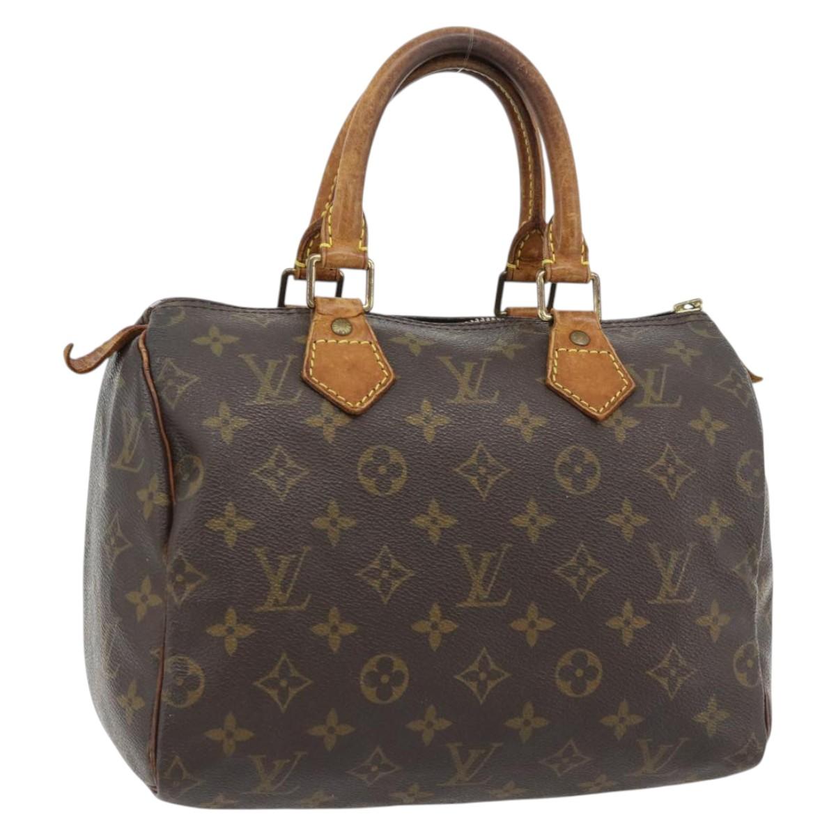 LOUIS VUITTON Monogram Speedy 25 Hand Bag M41528 LV Auth 180770