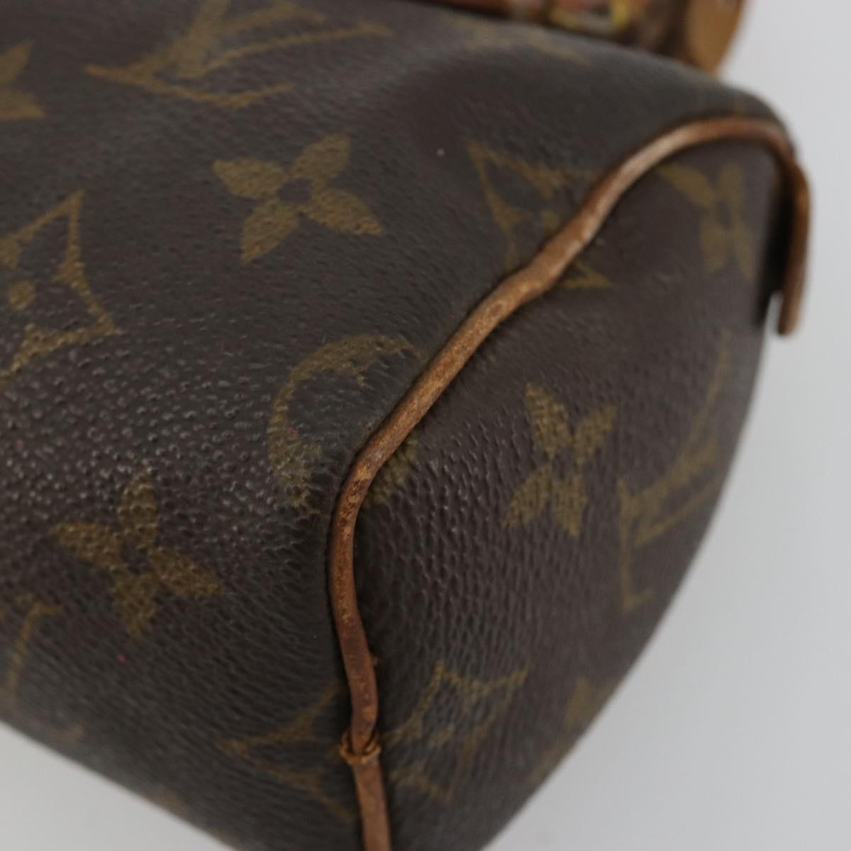 LOUIS VUITTON Monogram Mini Speedy Hand Bag M41534 LV Auth 180791