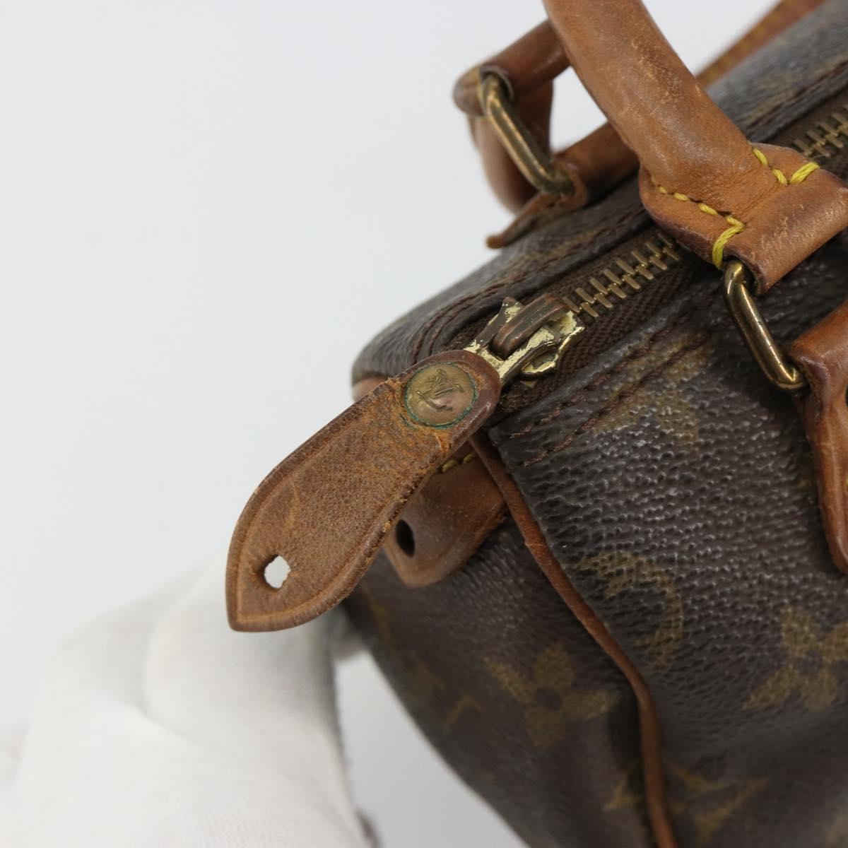 LOUIS VUITTON Monogram Mini Speedy Hand Bag M41534 LV Auth 180791