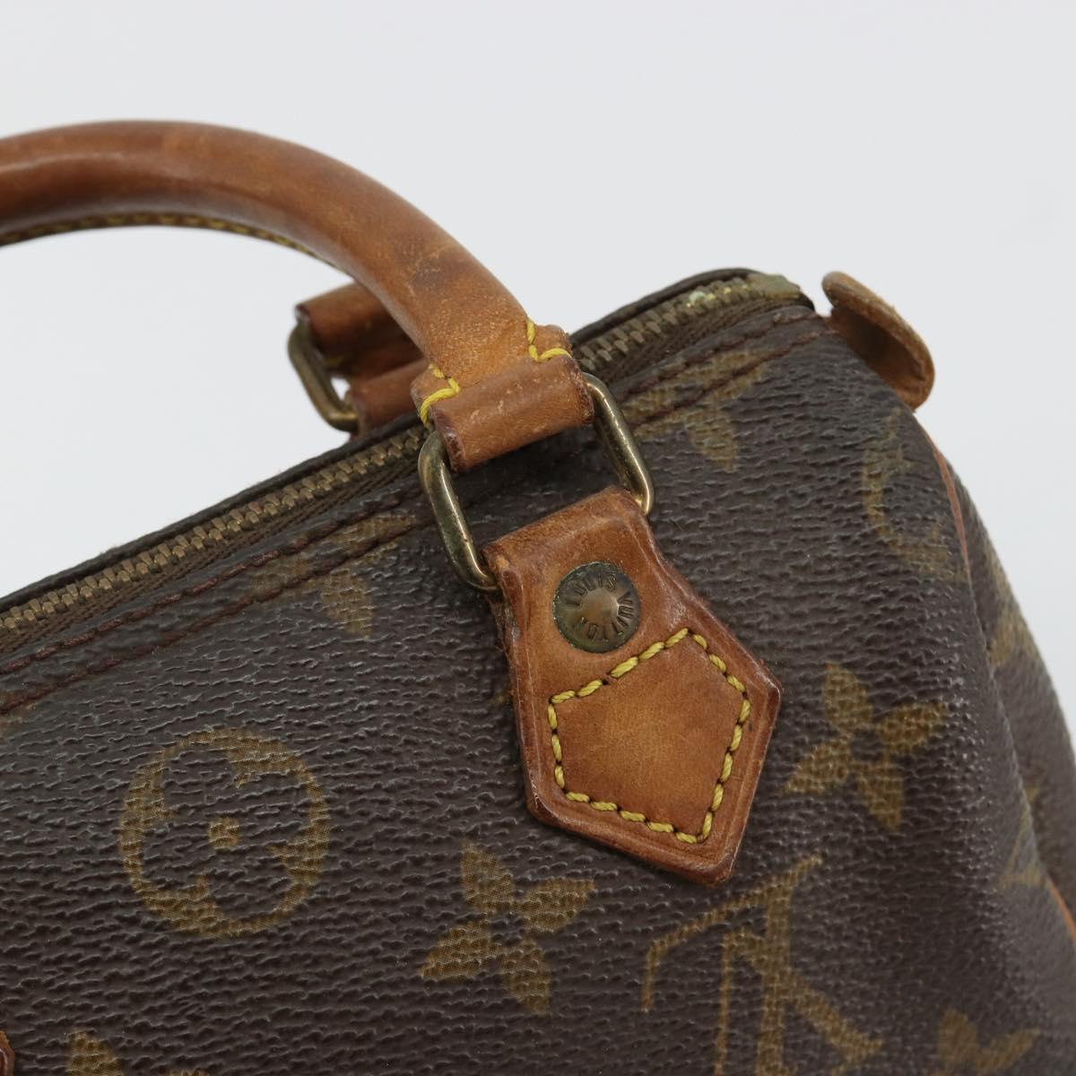 LOUIS VUITTON Monogram Mini Speedy Hand Bag M41534 LV Auth 180791