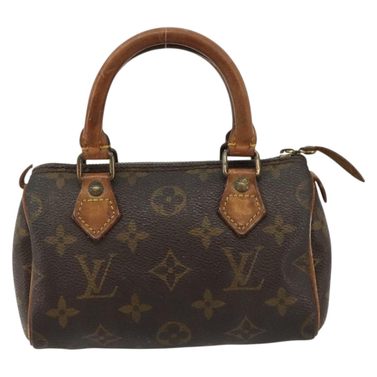 LOUIS VUITTON Monogram Mini Speedy Hand Bag M41534 LV Auth 180791