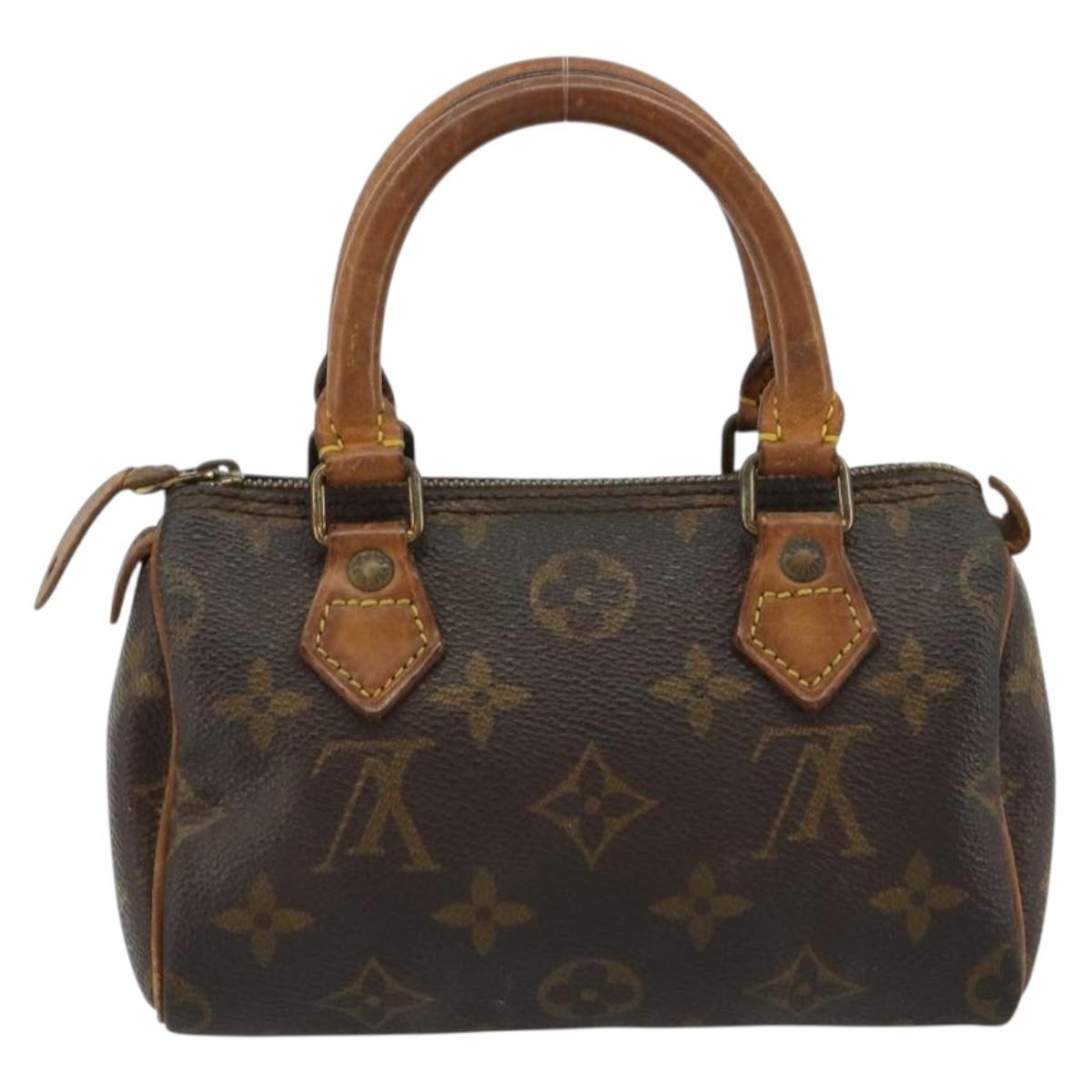 LOUIS VUITTON Monogram Mini Speedy Hand Bag M41534 LV Auth 180791