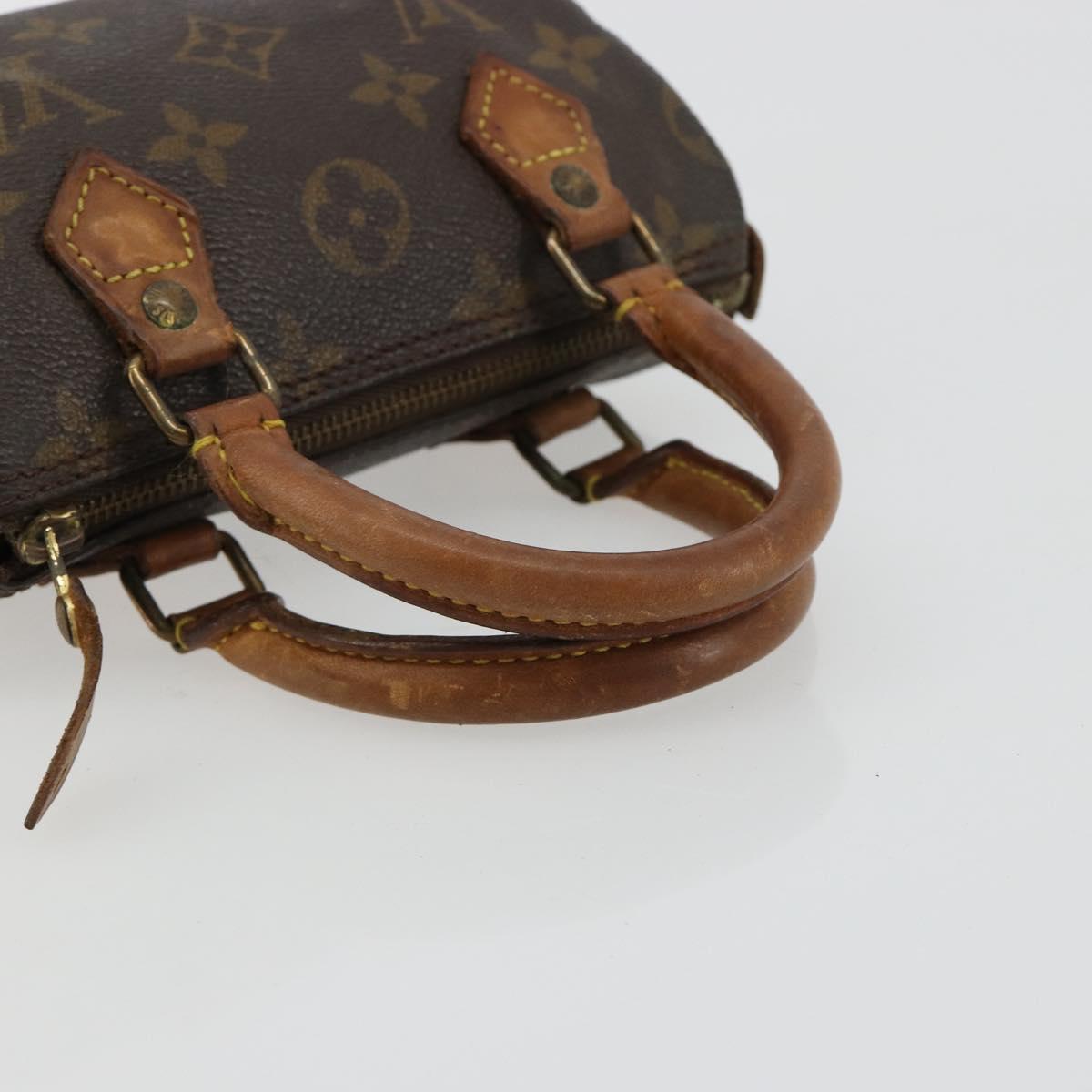 LOUIS VUITTON Monogram Mini Speedy Hand Bag M41534 LV Auth 180791