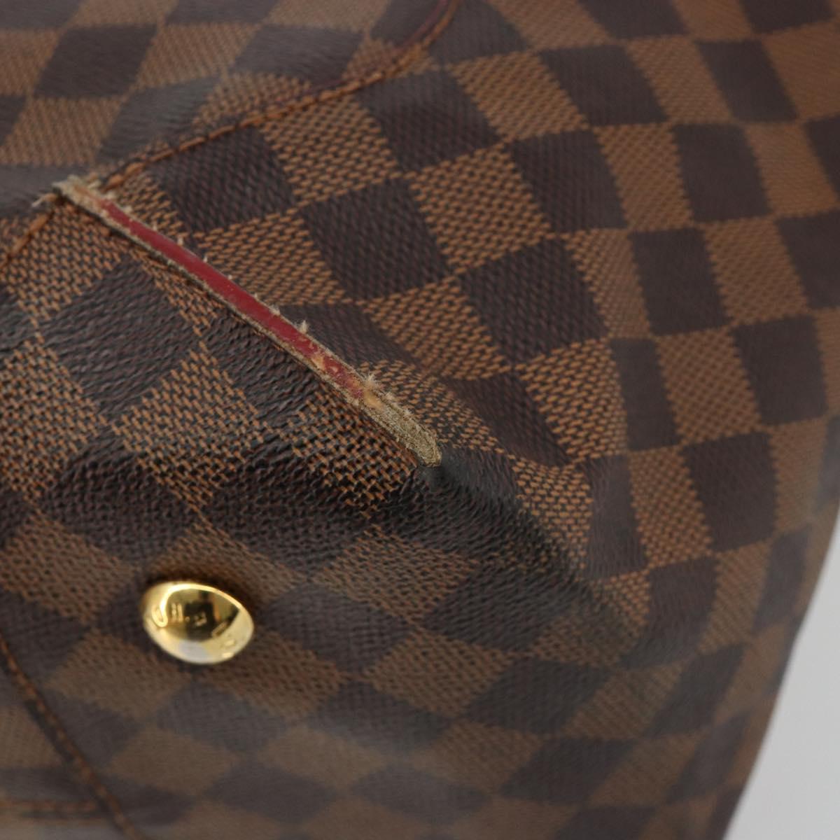 LOUIS VUITTON Damier Ebene Kaysa Tote MM Tote Bag N41548 LV Auth 180807