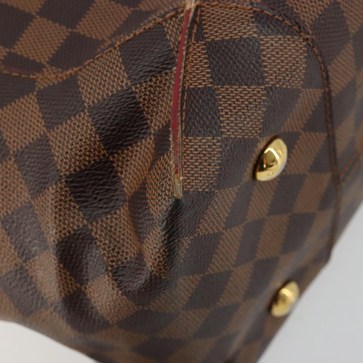 LOUIS VUITTON Damier Ebene Kaysa Tote MM Tote Bag N41548 LV Auth 180807