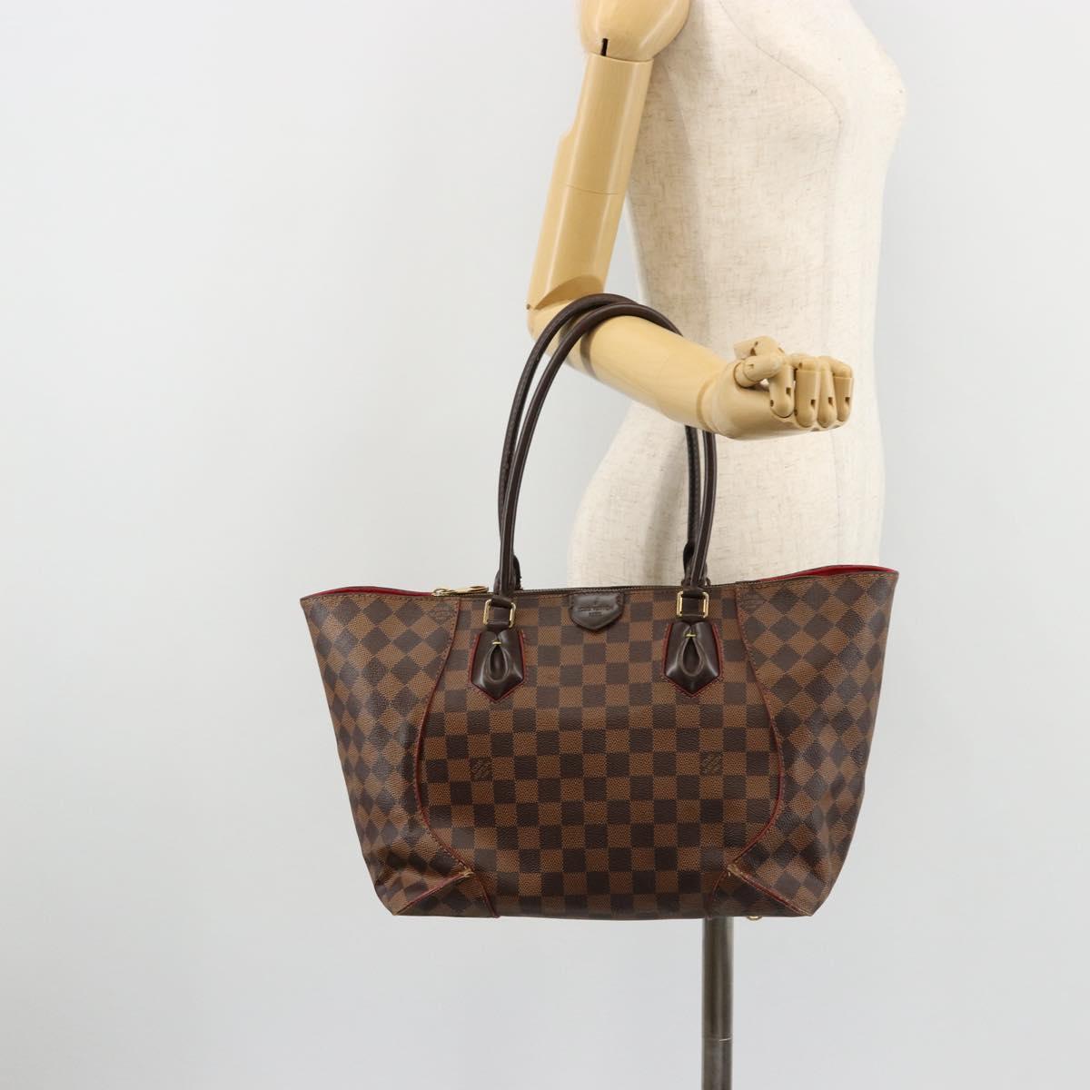 LOUIS VUITTON Damier Ebene Kaysa Tote MM Tote Bag N41548 LV Auth 180807