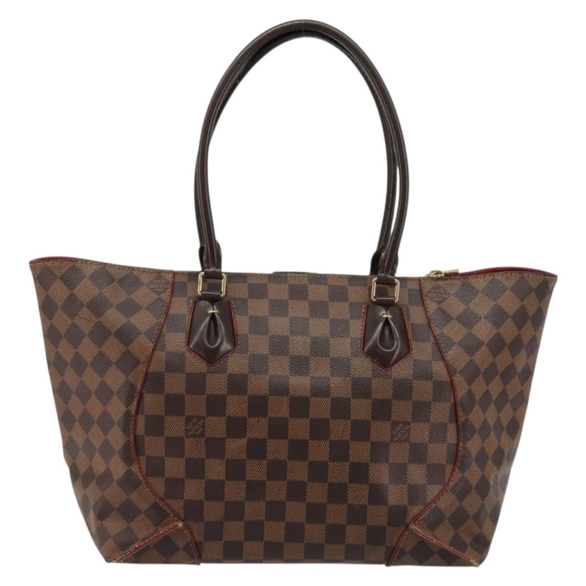LOUIS VUITTON Damier Ebene Kaysa Tote MM Tote Bag N41548 LV Auth 180807
