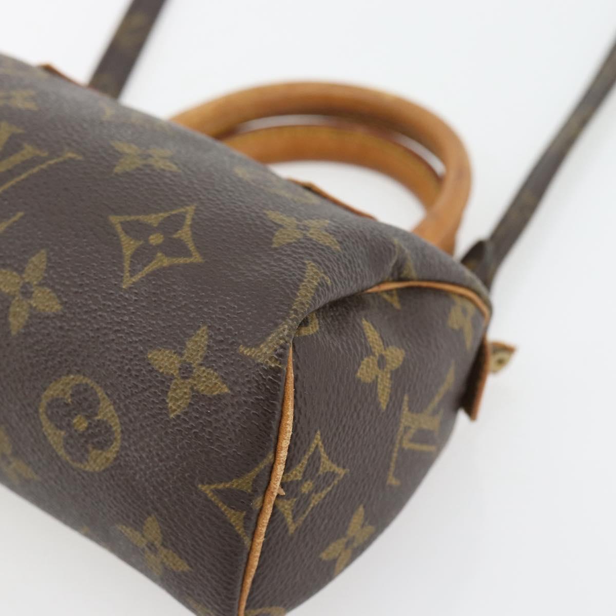 LOUIS VUITTON Monogram Mini Speedy Hand Bag M41534 LV Auth 180835