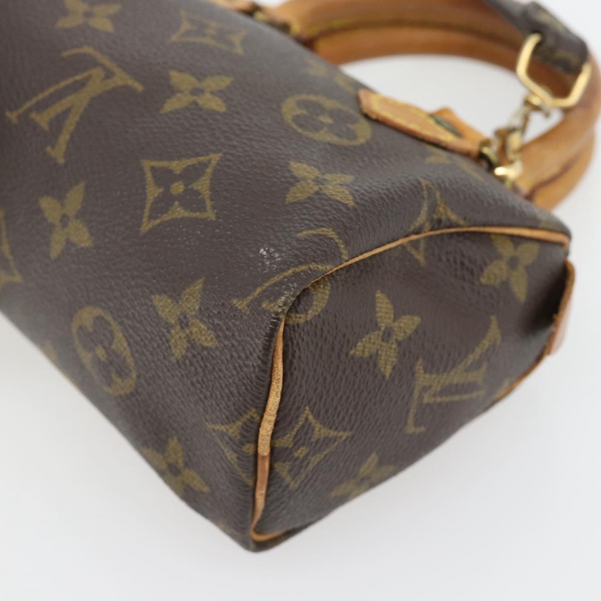 LOUIS VUITTON Monogram Mini Speedy Hand Bag M41534 LV Auth 180835