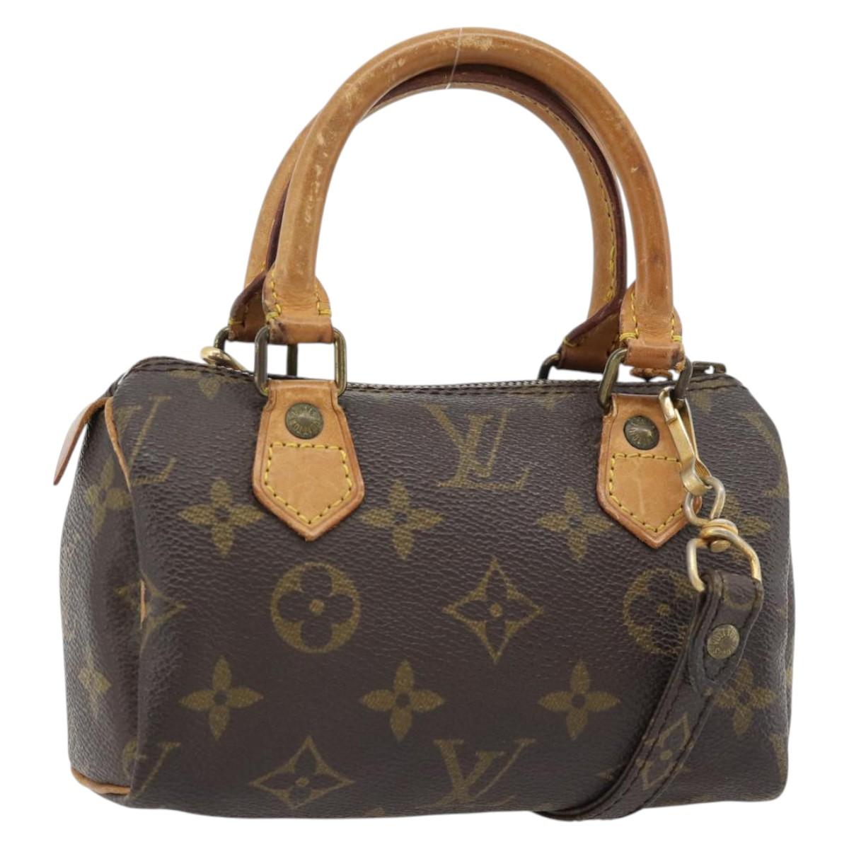 LOUIS VUITTON Monogram Mini Speedy Hand Bag M41534 LV Auth 180835