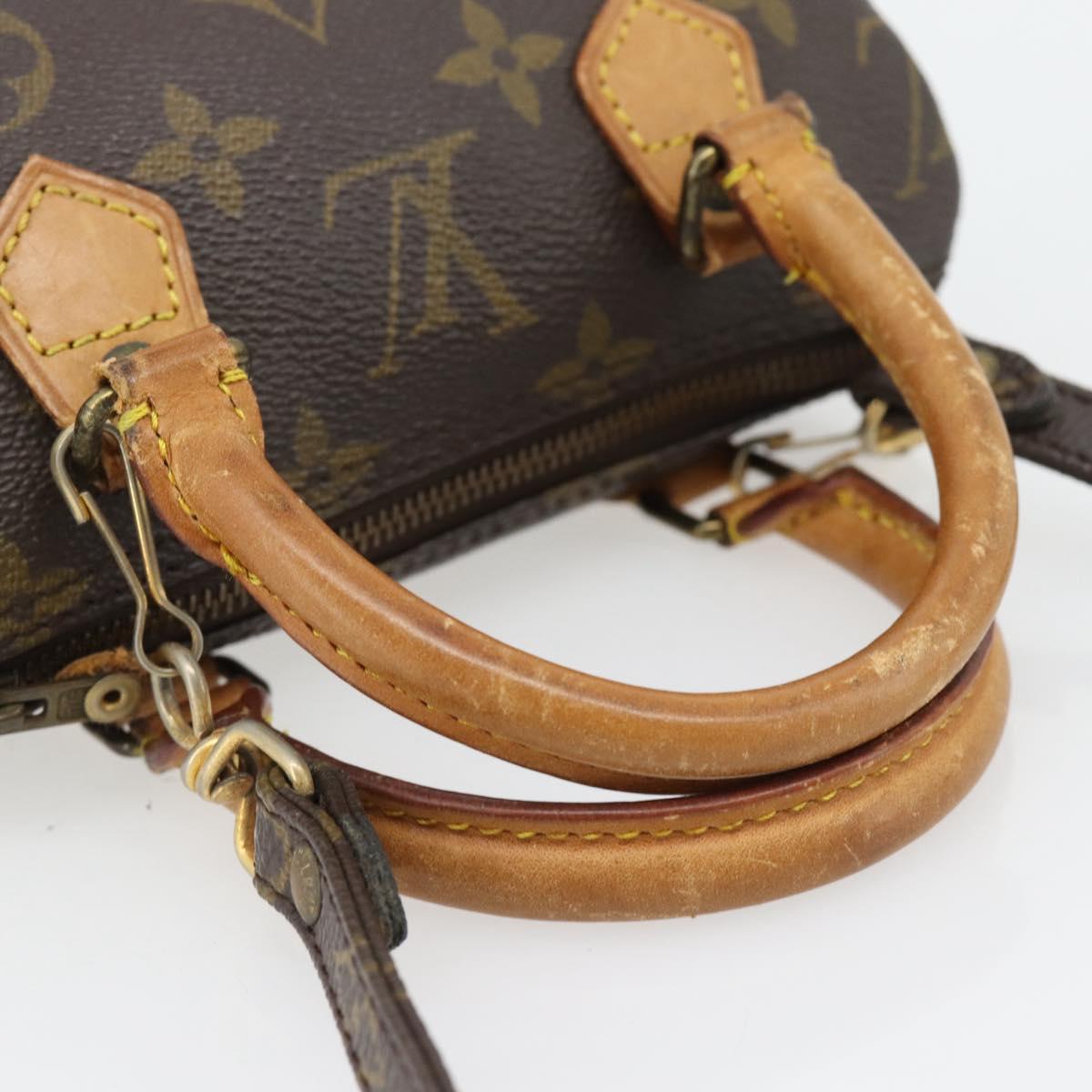 LOUIS VUITTON Monogram Mini Speedy Hand Bag M41534 LV Auth 180835