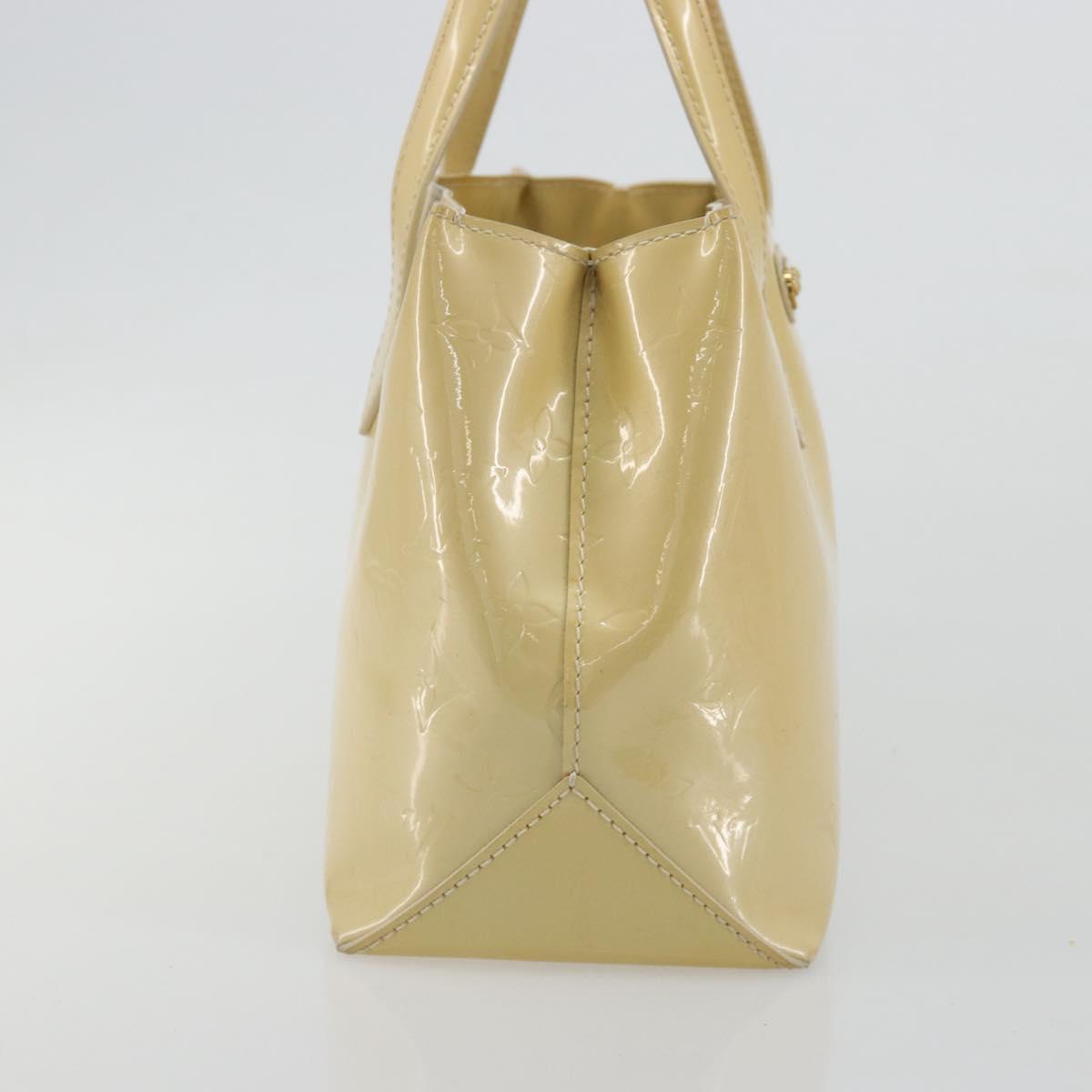 LOUIS VUITTON Vernis Wilshire PM Hand Bag Rose Flow Lantern M91642 Auth 180844A