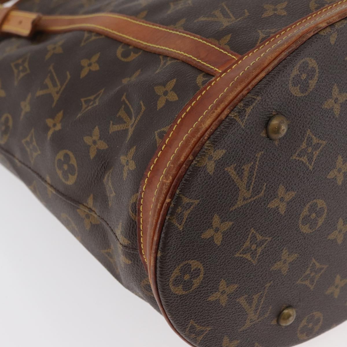LOUIS VUITTON Monogram Bucket GM Shoulder Bag M42236 LV Auth 180877