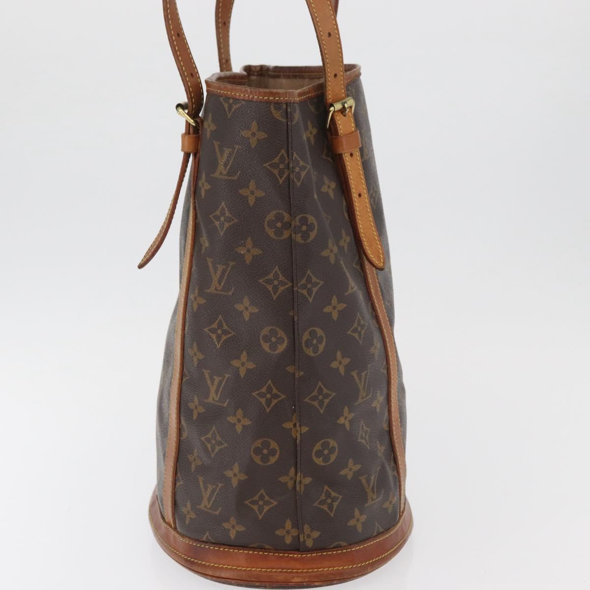 LOUIS VUITTON Monogram Bucket GM Shoulder Bag M42236 LV Auth 180877