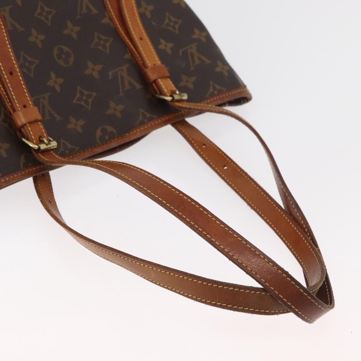 LOUIS VUITTON Monogram Bucket GM Shoulder Bag M42236 LV Auth 180877