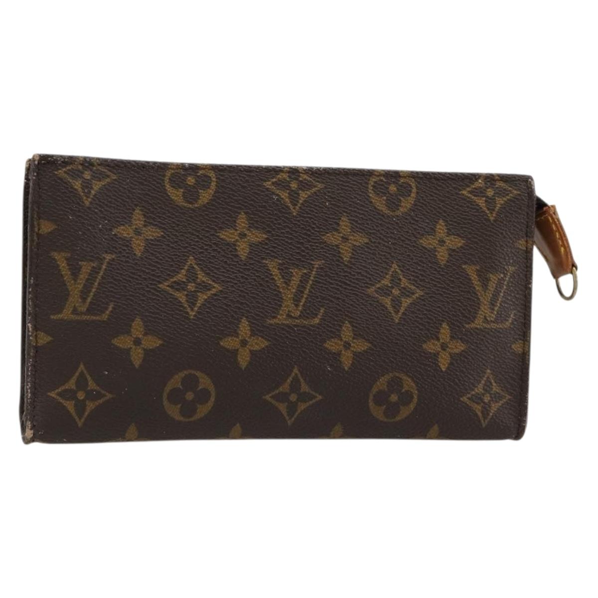 LOUIS VUITTON Monogram Bucket GM Accessory Pouch LV Auth 180878