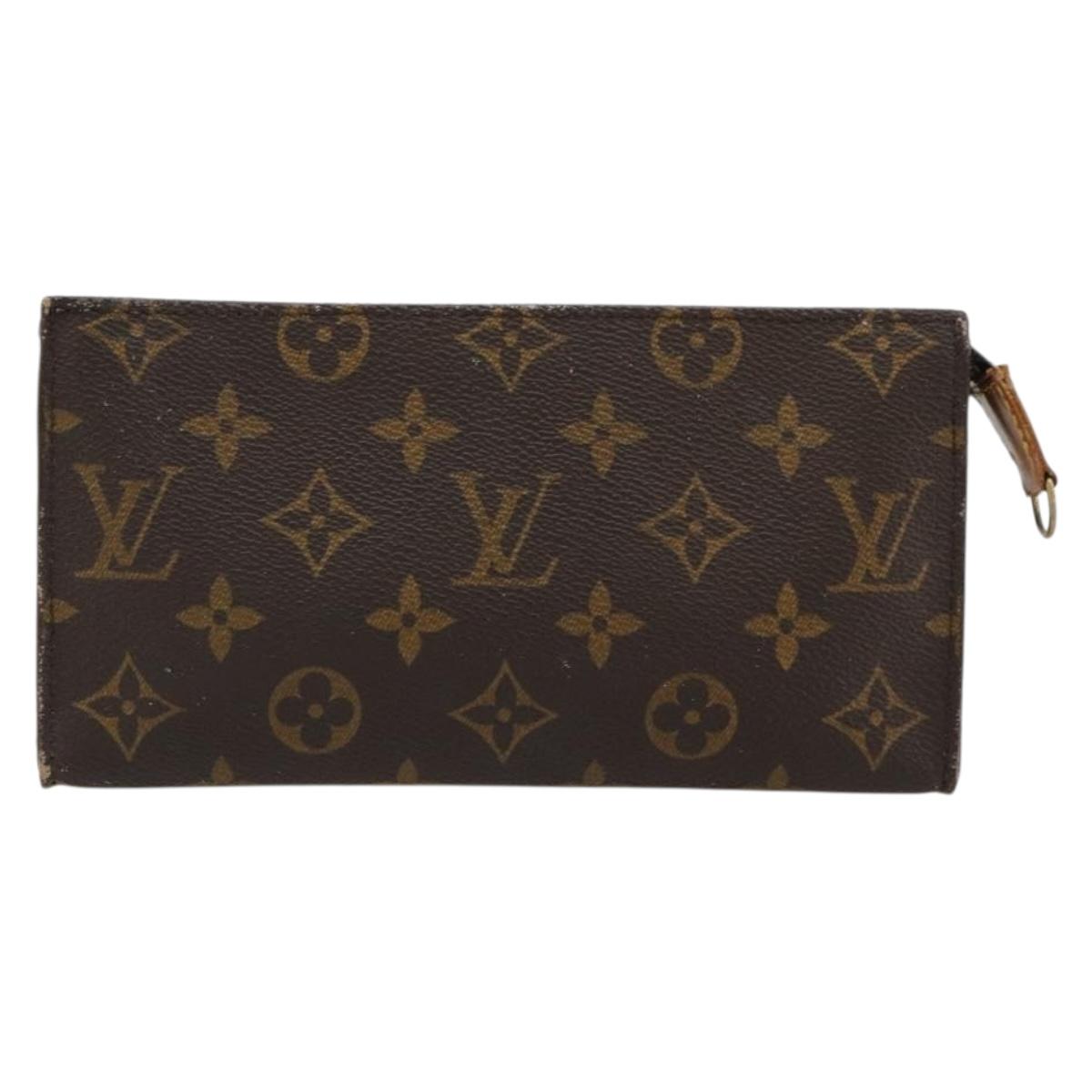 LOUIS VUITTON Monogram Bucket GM Accessory Pouch LV Auth 180878