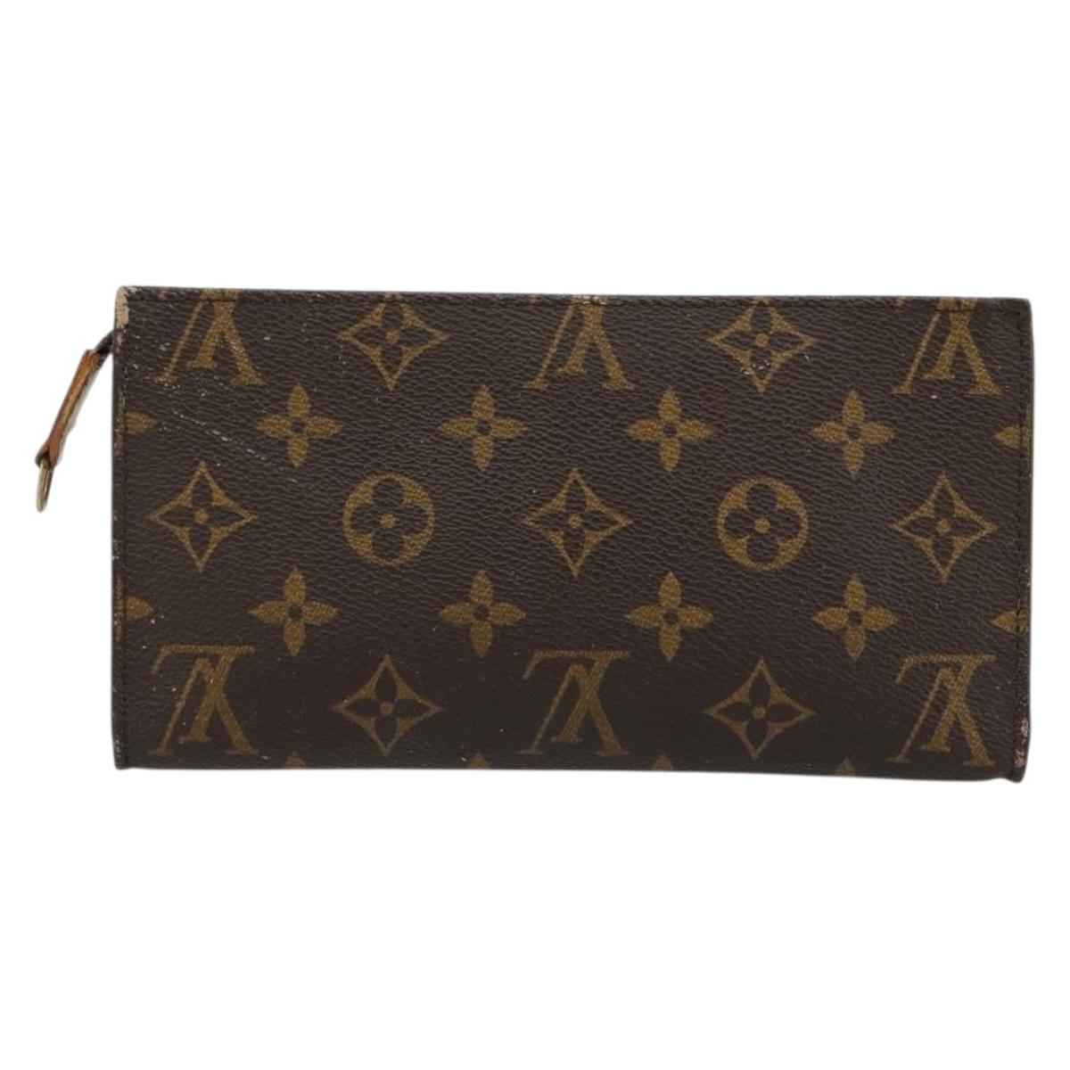 LOUIS VUITTON Monogram Bucket GM Accessory Pouch LV Auth 180878