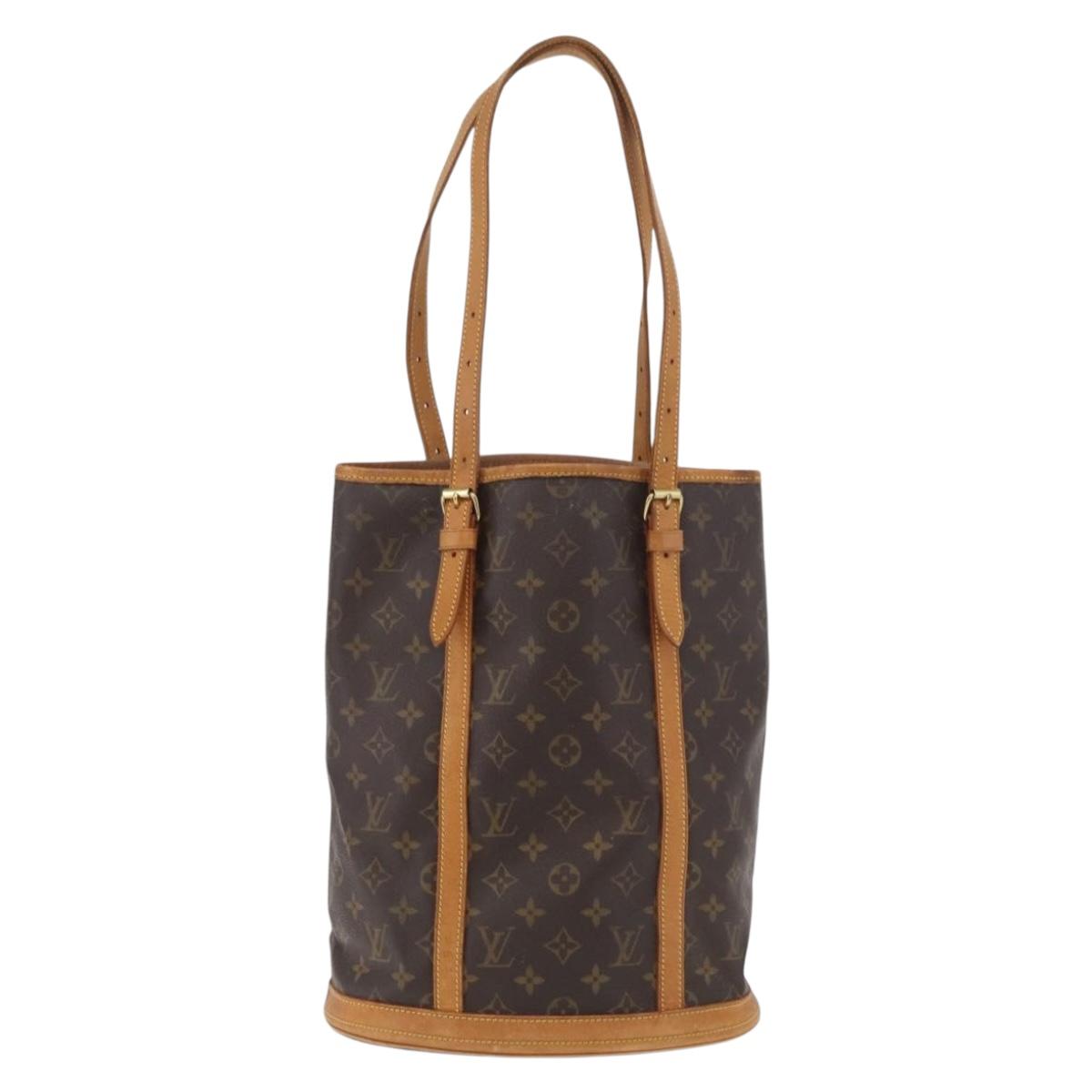 LOUIS VUITTON Monogram Bucket GM Shoulder Bag M42236 LV Auth 180879