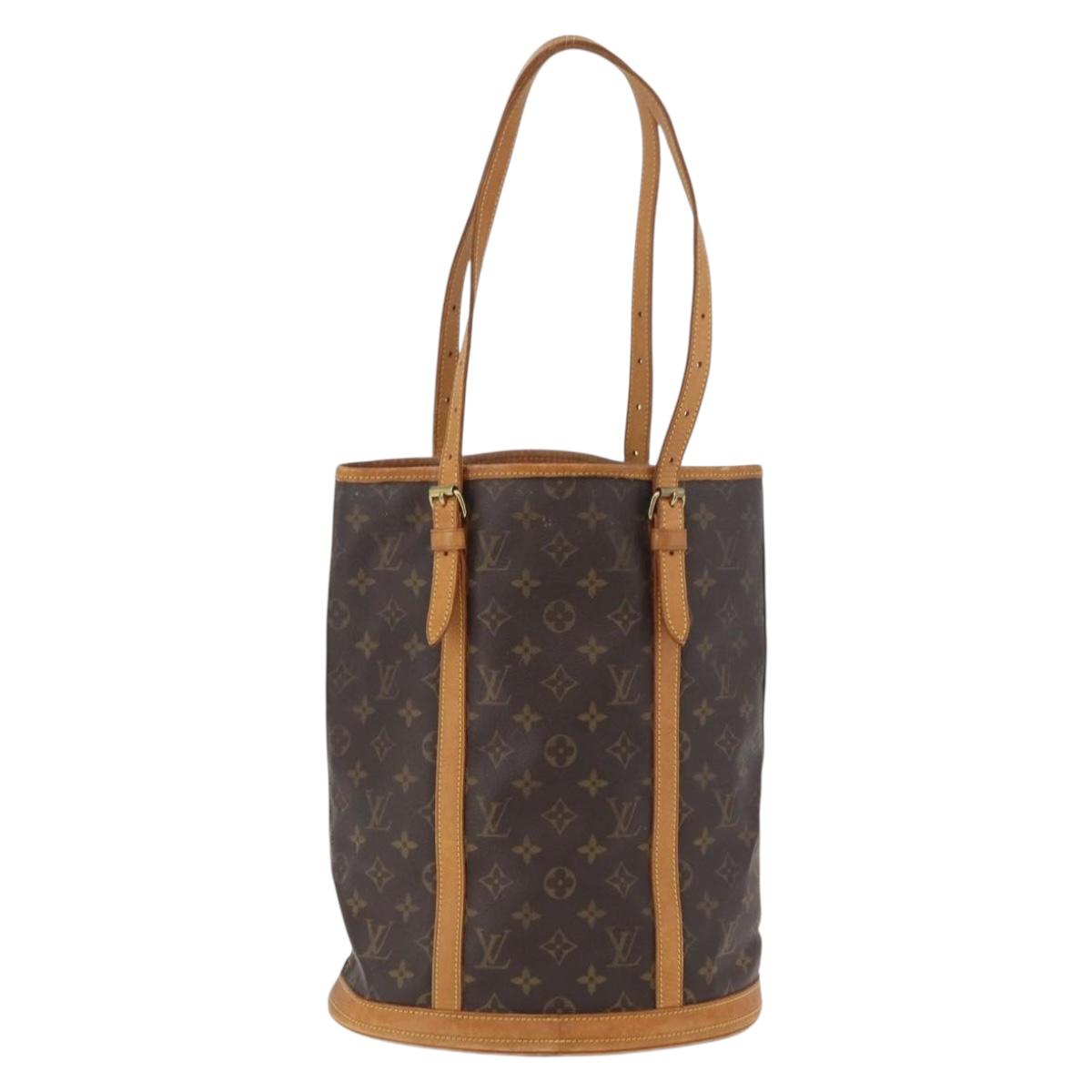 LOUIS VUITTON Monogram Bucket GM Shoulder Bag M42236 LV Auth 180879