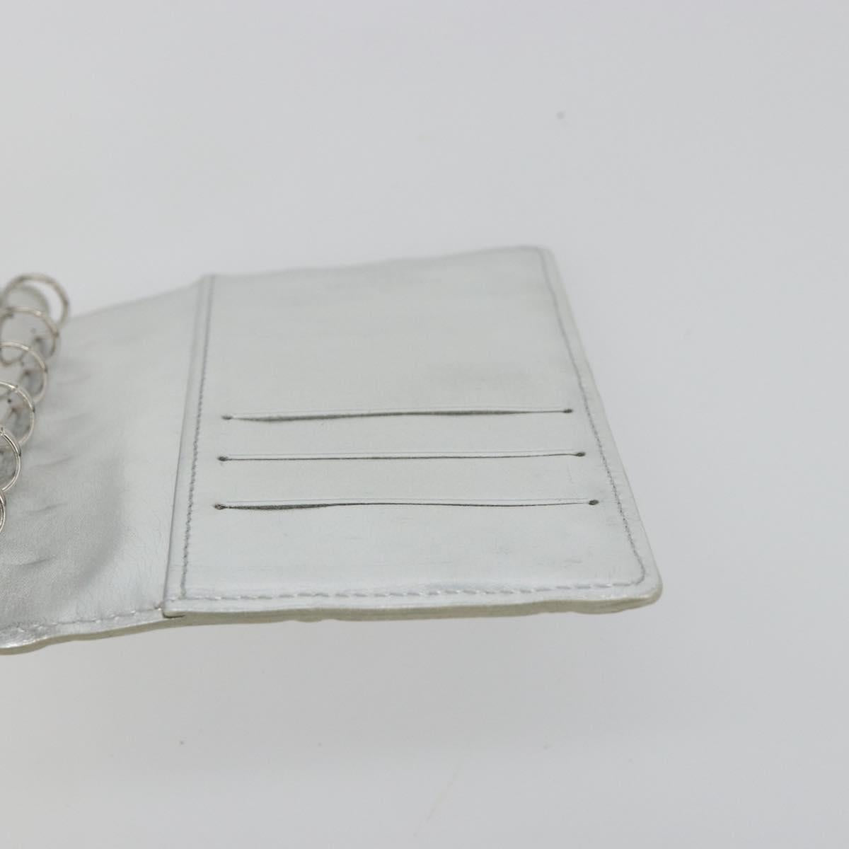 LOUIS VUITTON Monogram Miroir Agenda PM Planner Cover Silver R20963 Auth 180884A